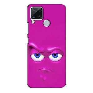 Силиконовые Чехлы (смешные стикеры) для Realme C15 (Хитрая мордочка)