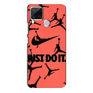 Силіконовый Чохол Nike Air Jordan на Реалмі С15 (Just Do It)