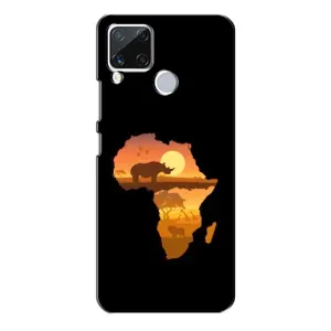 Летний Чехол на Realme C15 (Карта)