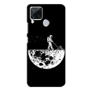 Силиконовый Чехол с принтом "Космонавты" на Realme C15 (Космонавт)