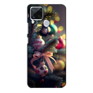 Чехлы на Новый Год Realme C15 (Красивая елочка)