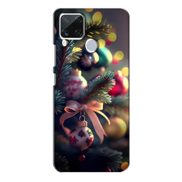 Чехол с рисунком «Красивая елочка» для Realme C15