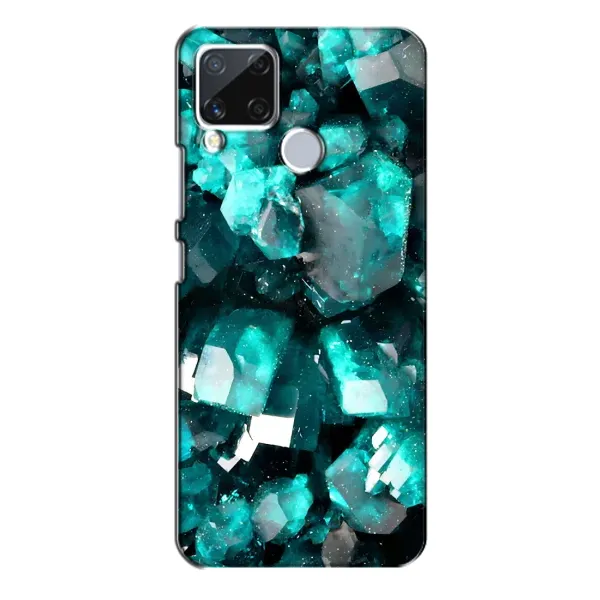 Чехол с рисунком «Кристалы» для Realme C15