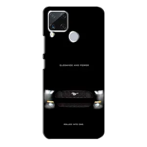 Чохли з тематикою "Круті машини" на Realme C15 (Чорний Land Rover)