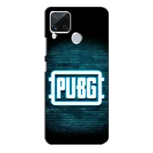 Чехол (TPU) с картинкой "Лого Пабг" на Реалми С15 (Лого PUBG)