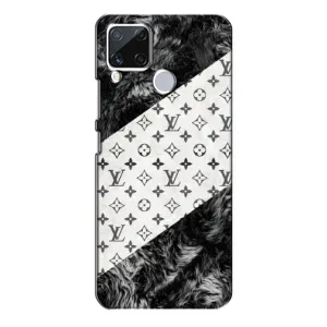 Чохол Стиль Louis Vuitton на Realme C15 (LV на білому)