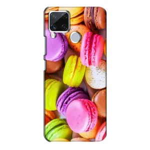 Чохол з зображенням смачної їжі для Realme C15 (Макаруни)