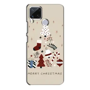 Чехол Санта Клаус для Realme C15 (Merry Christmas)