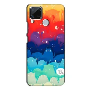 Силиконовый чехол с котиком для Realme C15 (Mew)