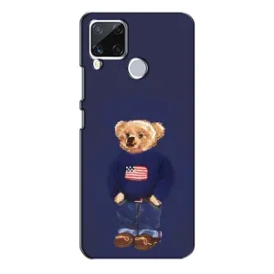 Чехлы Мишка Тедди для Реалми С15 (Мишка USA)