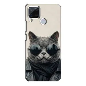 Чехол на тематику: Коты для Realme C15 (Модный кот)