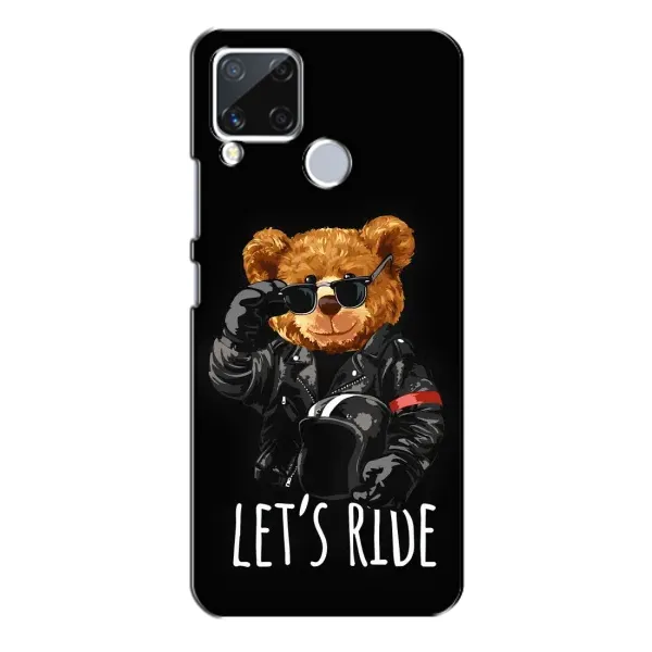 Чехол с рисунком «Модный Мишка» для Realme C15