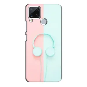 Девчачий Чехол для Realme C15 (Наушники)