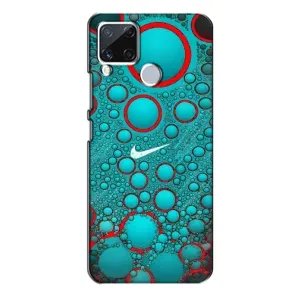 Силіконовый Чохол на Realme C15 з картинкою НАЙК (Найк зелений)