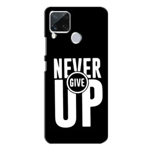 Силіконовый Чохол на Realme C15 з картинкою НАЙК (Never Give UP)