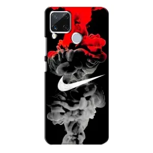 Силіконовый Чохол на Realme C15 з картинкою НАЙК (Nike дим)