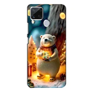 Чехлы на Новый Год Realme C15 (Новогодний ведмеженок)