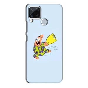 Чехлы с Патриком на Realme C15 (Патрик с подушкой)
