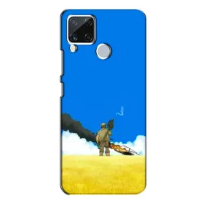 Чехлы на военную тематику для Realme C15 (Попадание)