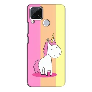 Чехол Unicorn на Realme C15 (Радужный Единорог)