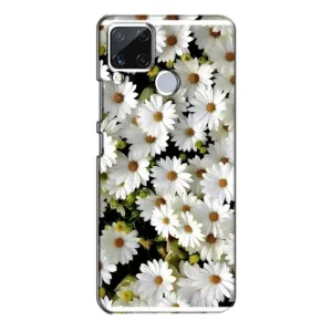 Чехол с ромашками на Realme C15 (Рамка в ромашках)