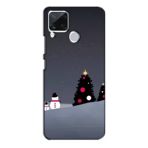 Чехлы на Новый Год Realme C15 (Снеговички)