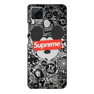 Чехол с Брендами одежды на Реалми С15 (Supreme Маус)