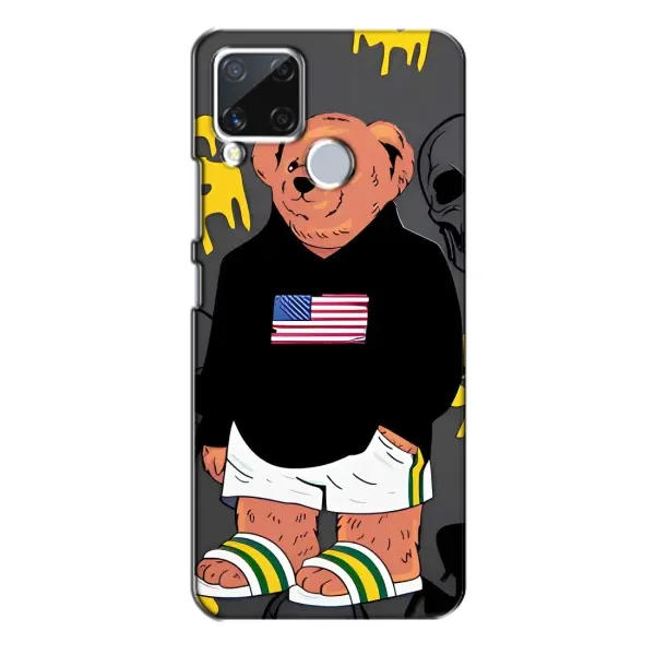Чехол с рисунком «Teddy USA» для Realme C15