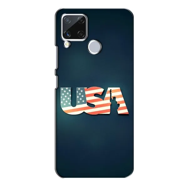 Чехол с рисунком «USA» для Realme C15