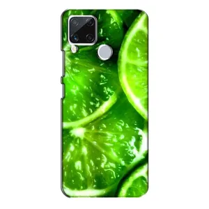 Чохол з зображенням смачної їжі для Realme C15 (Яскравий Лайм)