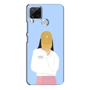Силіконовый Чохол на Realme C15 з картинкой Модных девушек (Жовта кепка)