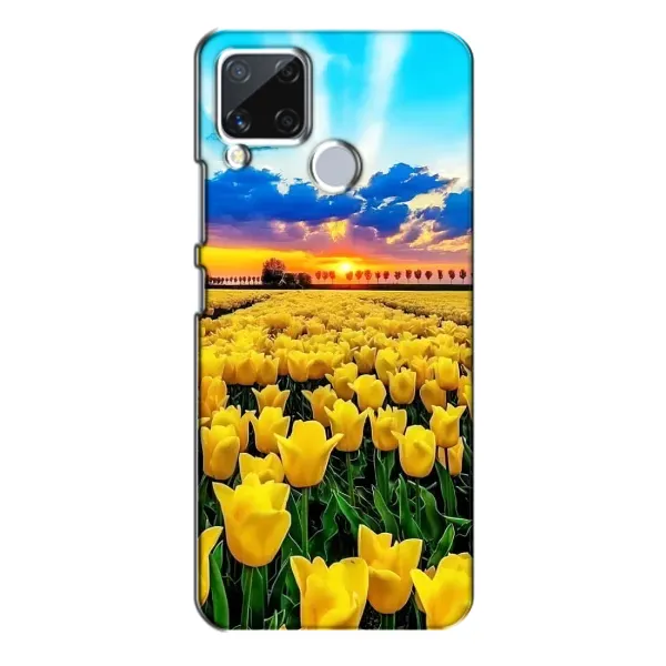 Чехол с рисунком «Желтые тюльпаны» для Realme C15 Чехол с рисунком «Желтые тюльпаны» для Realme C15