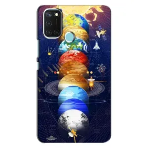 Чехол (ТПУ) с планетами на Realme C17 (Арт планети)