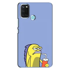 Бампер с принтом Мемы для Realme C17 (Безразличие)