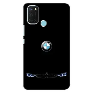 Силіконовий бампер з картинкою машини на Realme C17 (Чорний BMW)