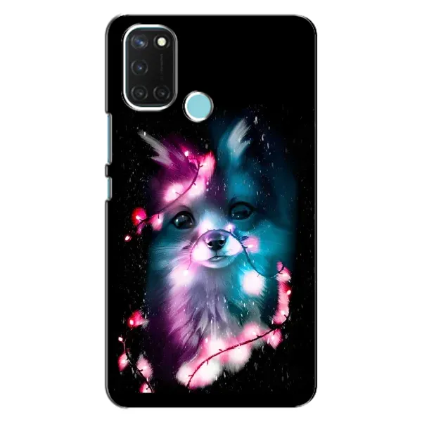 Чехол с рисунком «Черная Лиса» для Realme C17 Чехол с рисунком «Черная Лиса» для Realme C17
