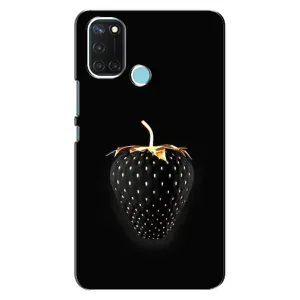 Чохол з зображенням смачної їжі для Realme C17 (Чорна полуниця)