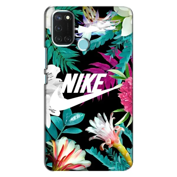 Чехол с рисунком «Цветочный Nike» для Realme C17 Чехол с рисунком «Цветочный Nike» для Realme C17