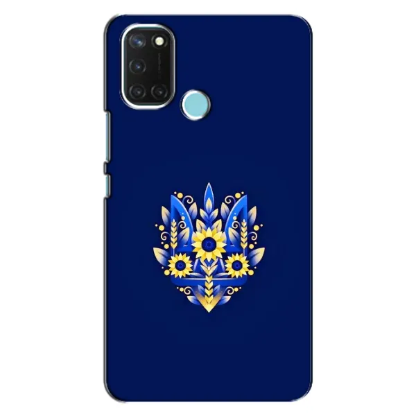 Чехол с рисунком «Цветущий Герб» для Realme C17