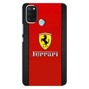 Силіконовий бампер з картинкою машини на Realme C17 (Ferrari Logo)