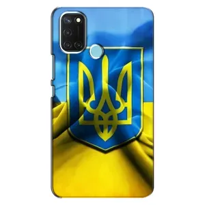 Чехол с картинкой (Патриотический ГЕРБ) на Realme C17 (Герб и Флаг Украины)