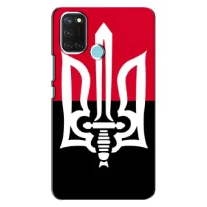 Чохли УПА (Червоно-Чорний) на Realme C17 (Герб України)