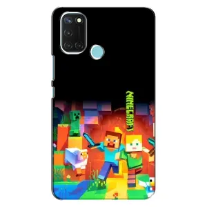 Чохли для Realme C17 (Персонажі МайнКрафт) (Герой Майнкрафт)