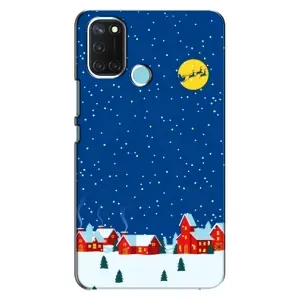 Силіконовий бампер на різдво для Realme C17 (Місто в снігу)
