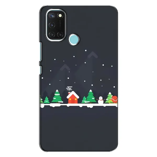 Чехол с рисунком «Город зимний» для Realme C17