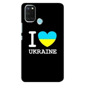 Чехол с Украинской символикой на Реалми С17 (I Love Ukraine)