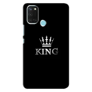 Чохол (Корона на чорному фоні) для Реалмі С17 (KING)