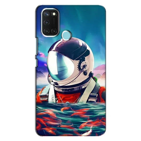Чехол с рисунком «Космонавт в воде» для Realme C17 Чехол с рисунком «Космонавт в воде» для Realme C17