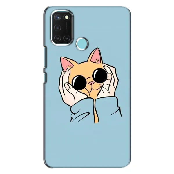 Чехол с рисунком «КОТИК в очках» для Realme C17 Чехол с рисунком «КОТИК в очках» для Realme C17