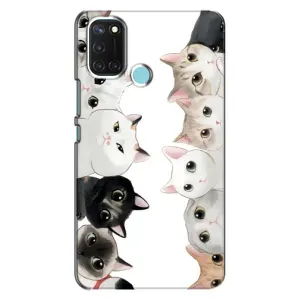Силиконовый чехол с котиком для Realme C17 (Коты)